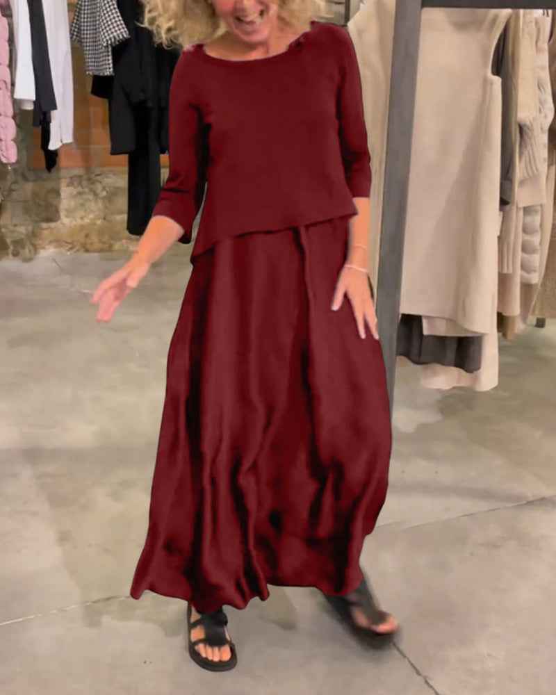ensemble-femme-elegant-haut-et-robe