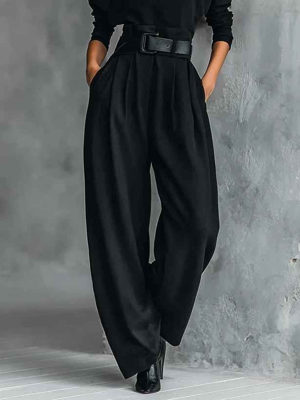 ensemble-femme-chic-tailleur-pantalon-noir