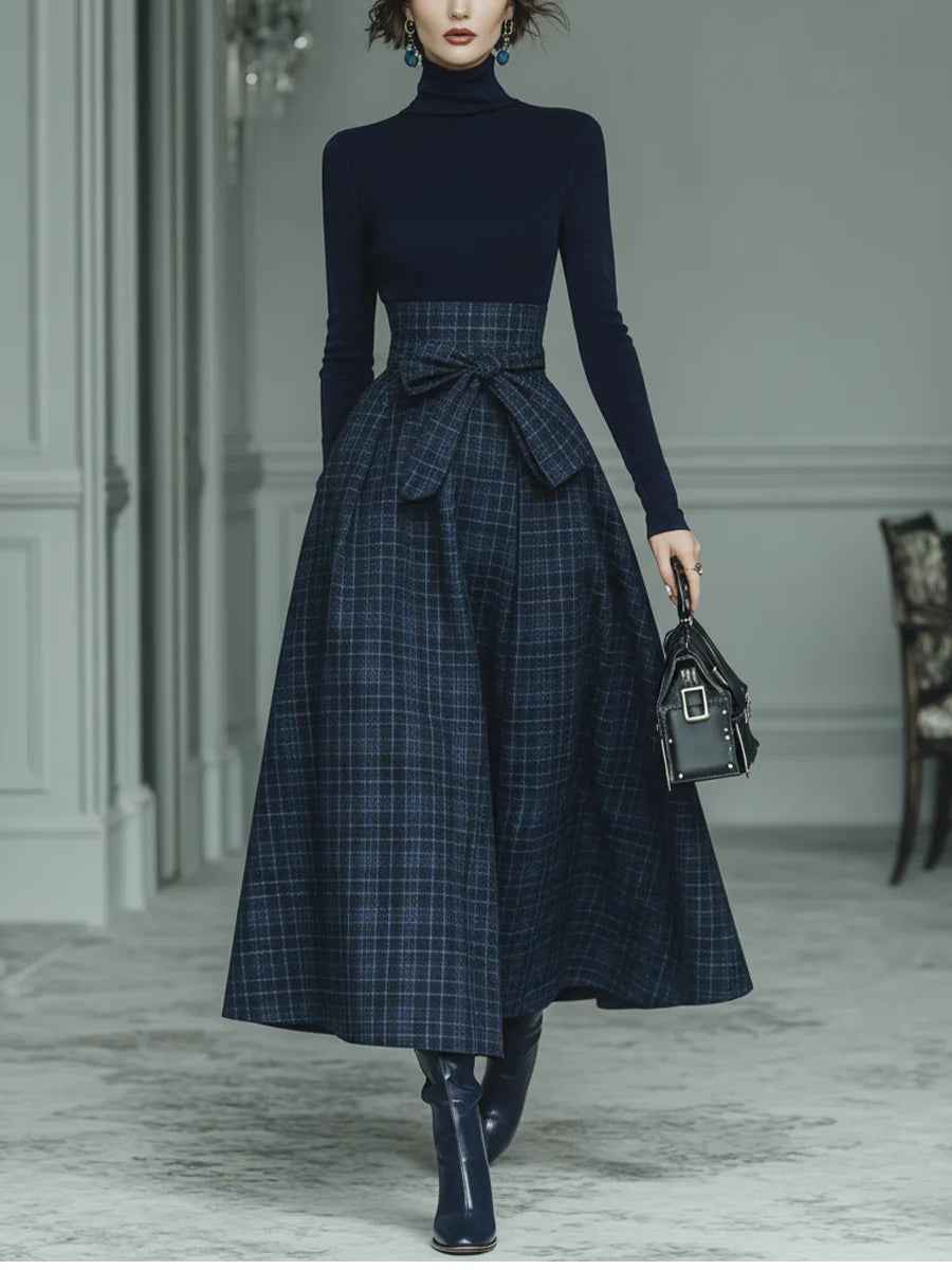 ensemble-tailleur-femme-chic-a-carreaux