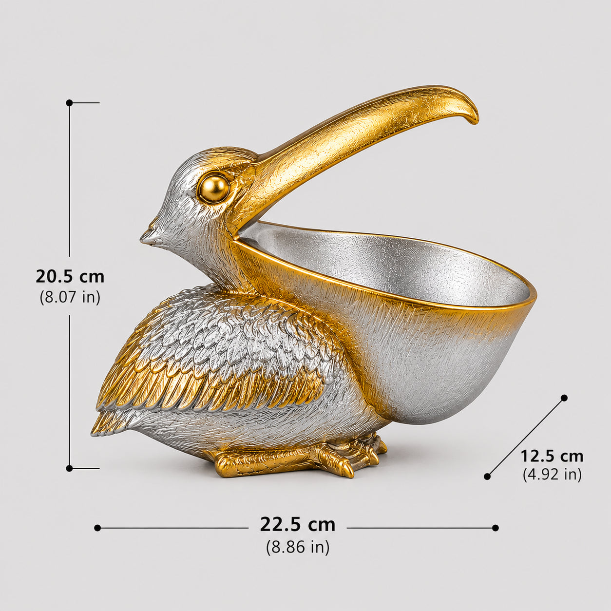 decoration-pelican-en-resine-bol-de-rangement-decoratif