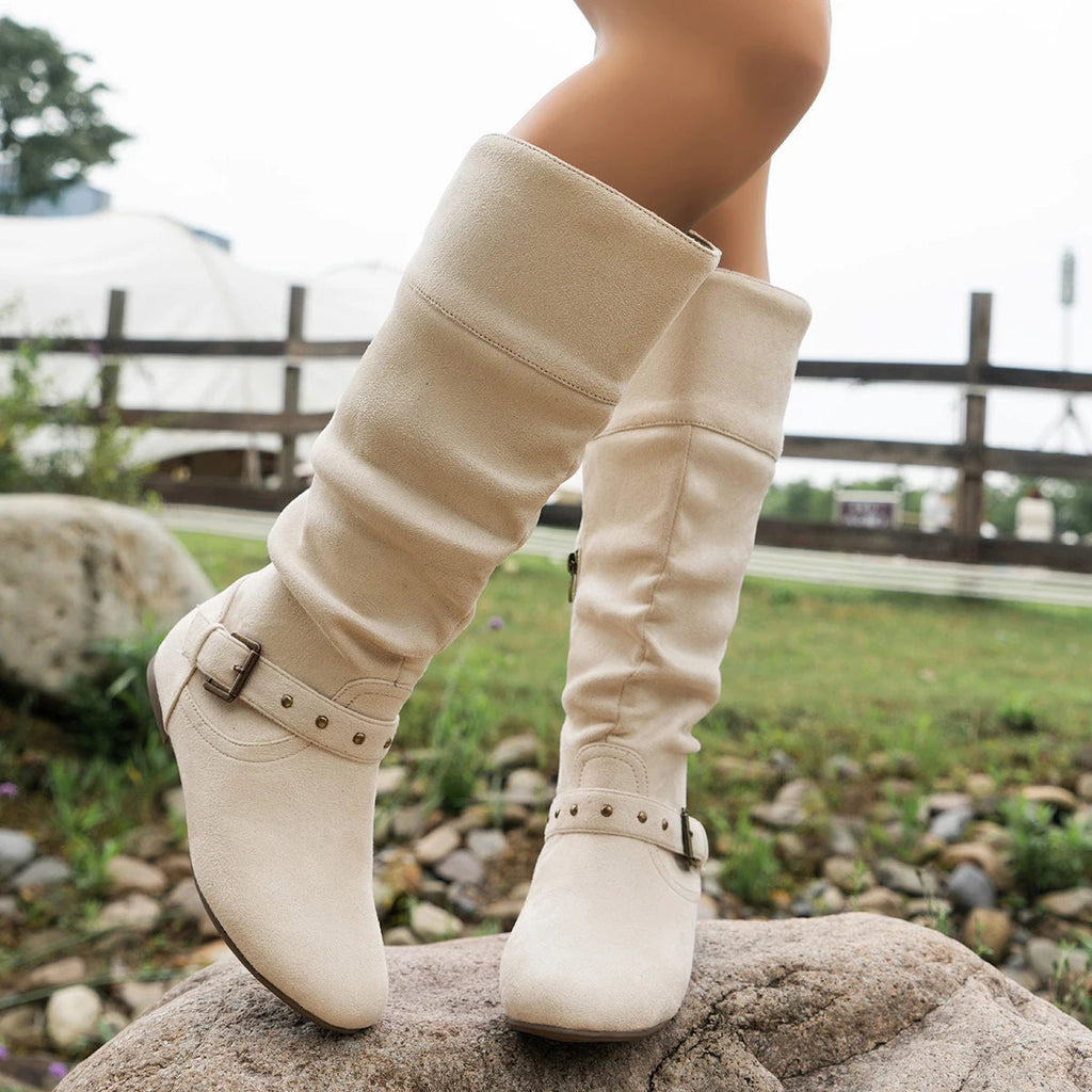 bottines-noires-femme-vintage-a-talons-plats