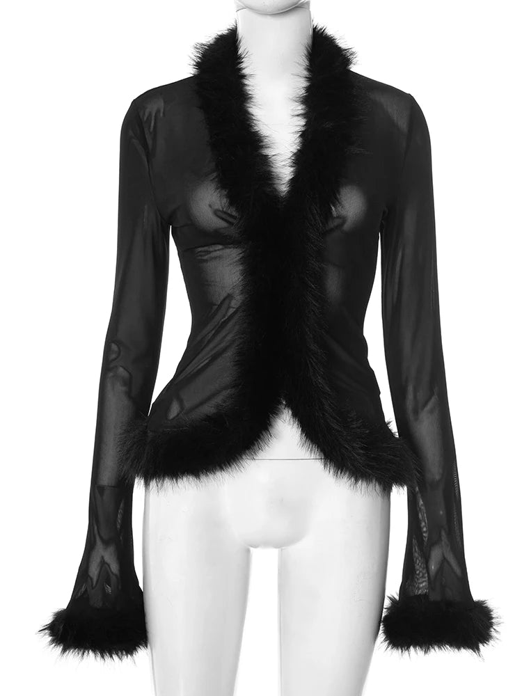 cardigan-femme-transparent-chic-a-manches-longues
