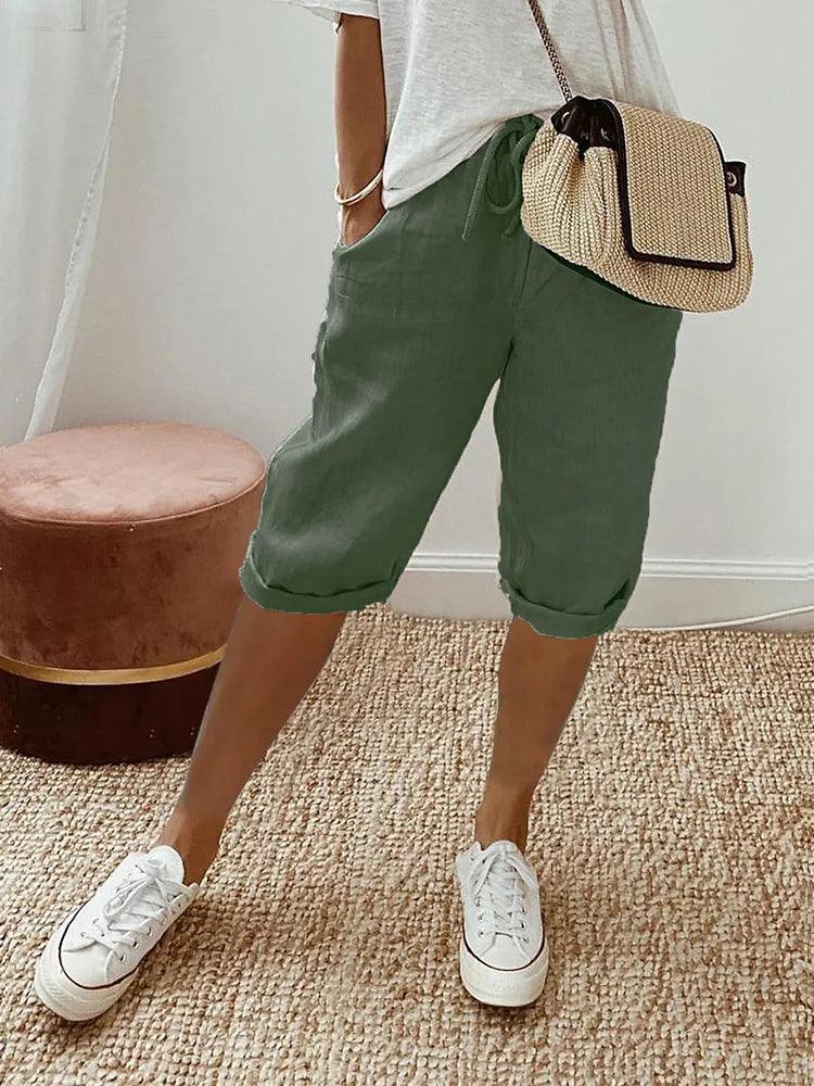 pantalon-capri-en-coton-lin-a-cordon-coupe-decontractee-femme