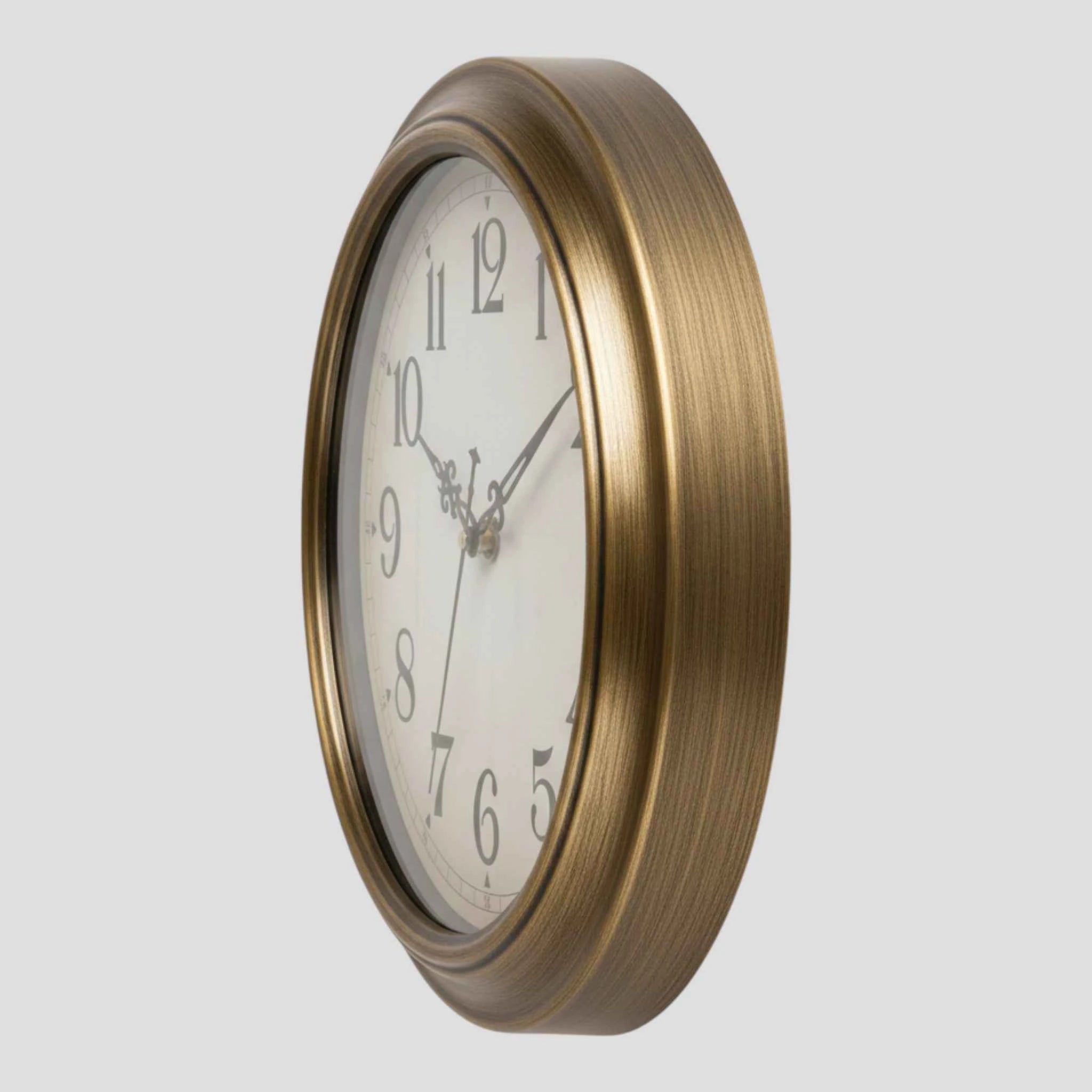 Horloges murales : Horloge Murale Ronde Rétro 30cm - Quartz Silencieux | Décoration Moderne Salon dans de Marche Lino