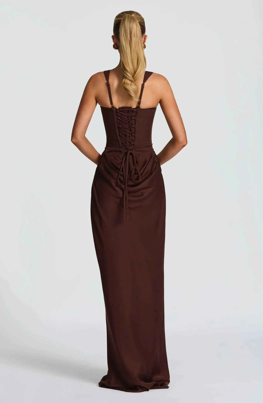 Robe longue moulante femme dos nu