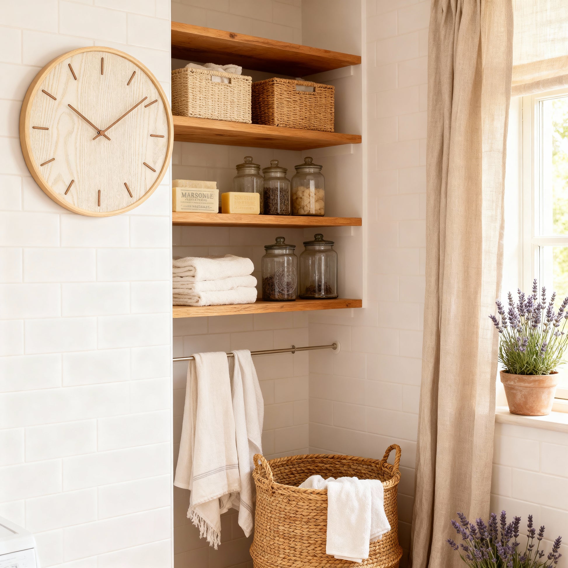 Horloge Murale en Bois au Design