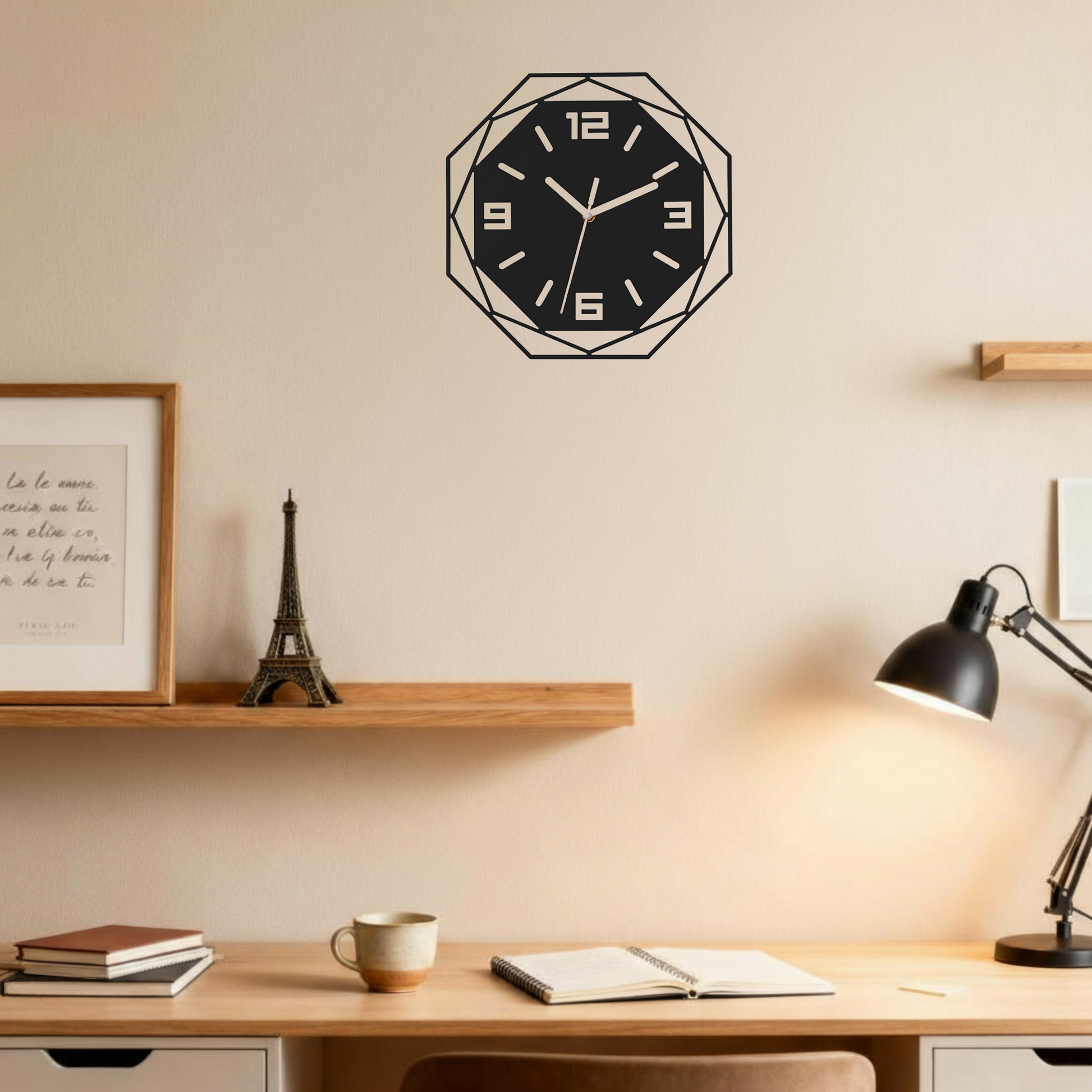 Horloge Murale Silencieuse au Design Minimaliste Acrylique