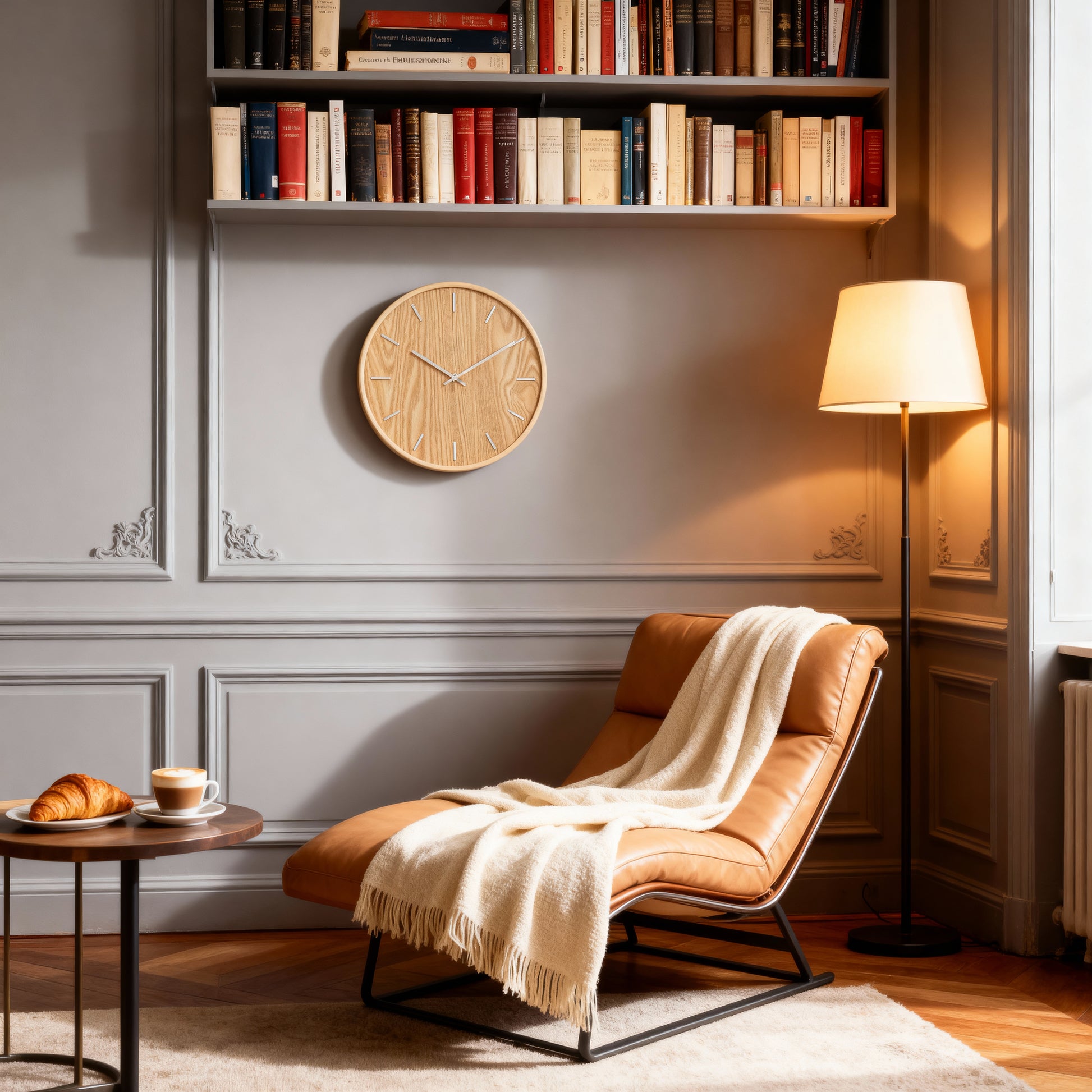 Horloge Murale en Bois au Design