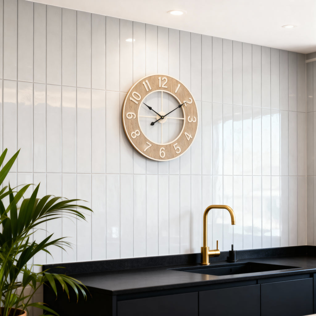 Horloge Murale Design Ronde 60 Cm Verre