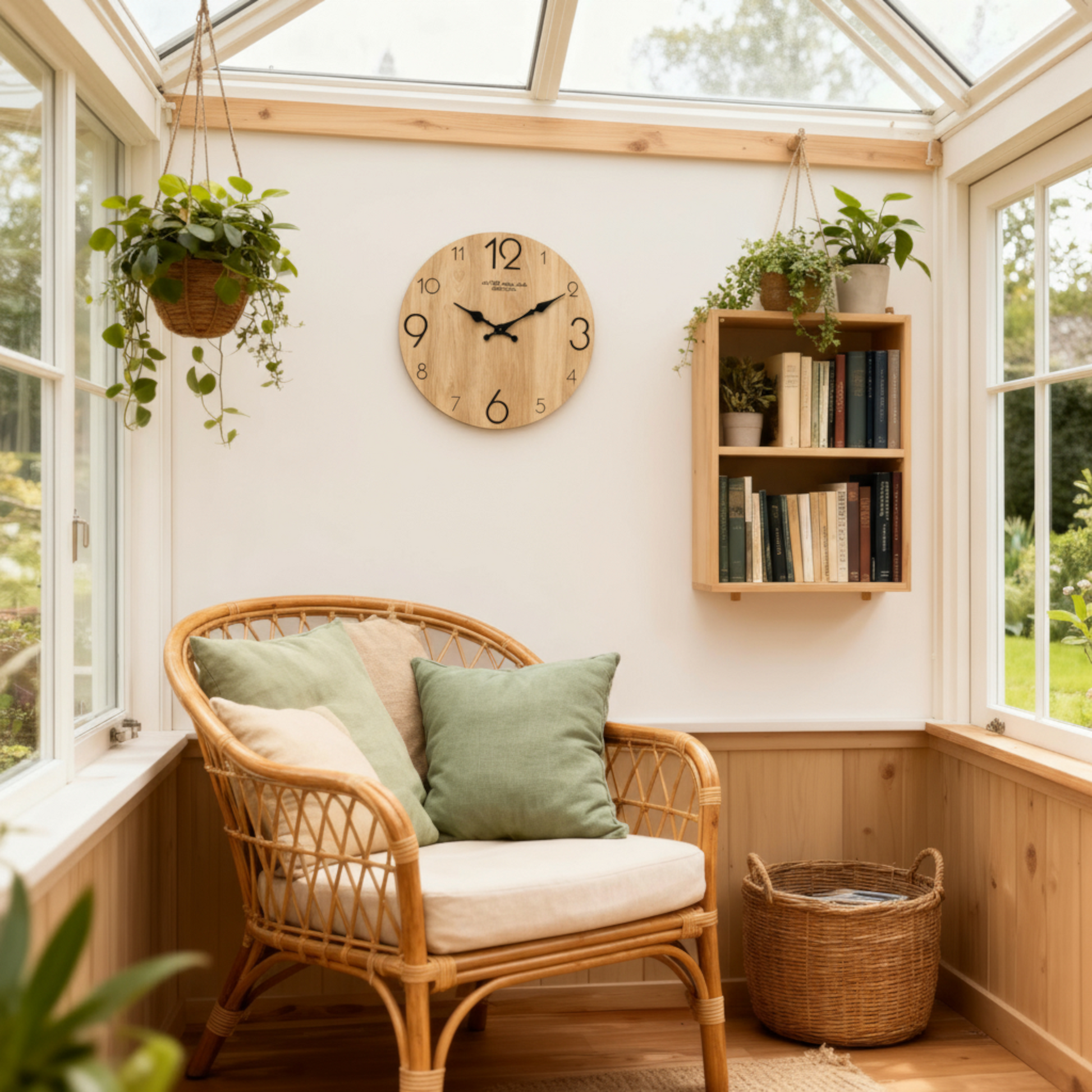 Horloge Murale en Bois au Design