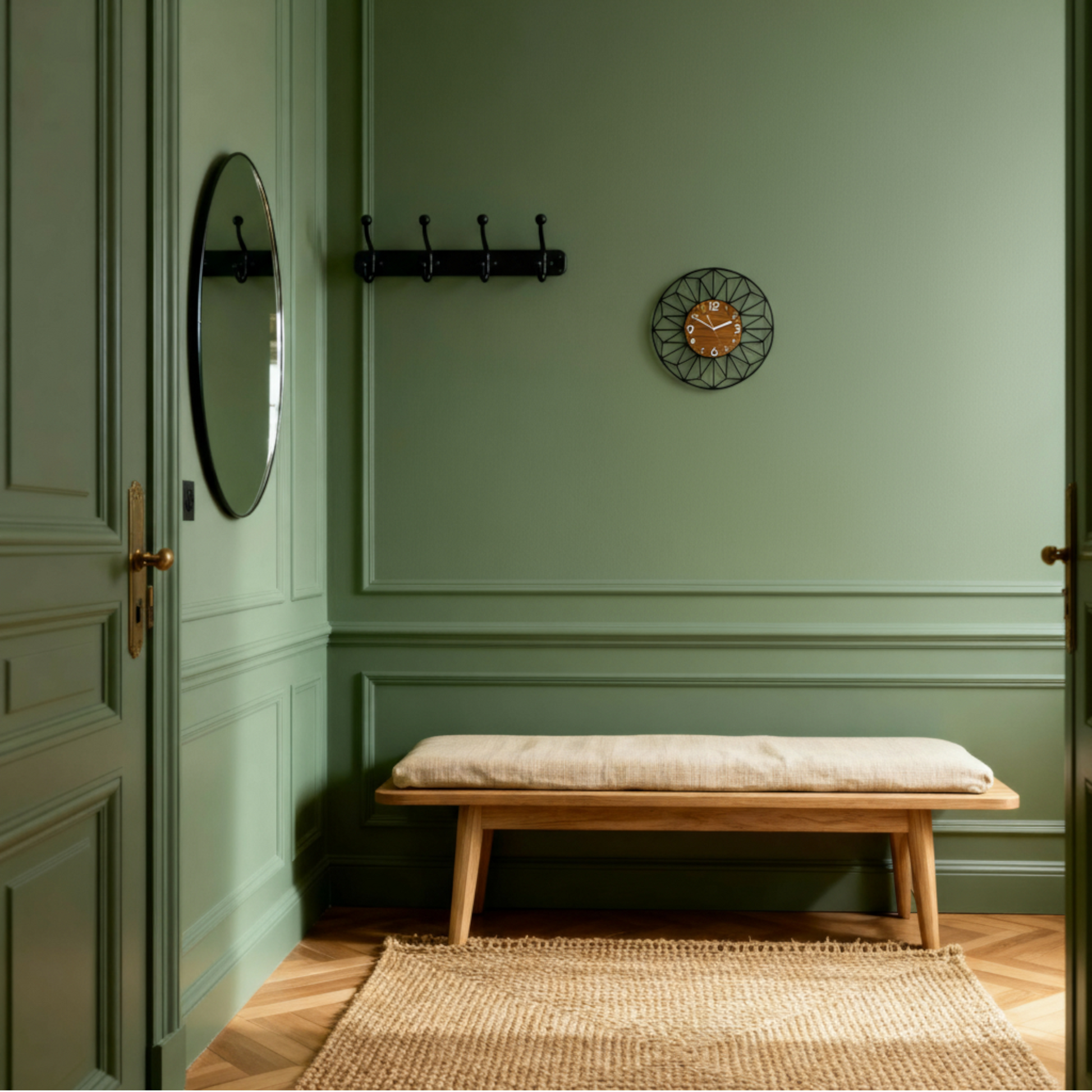 Horloge Murale en Bois au Design