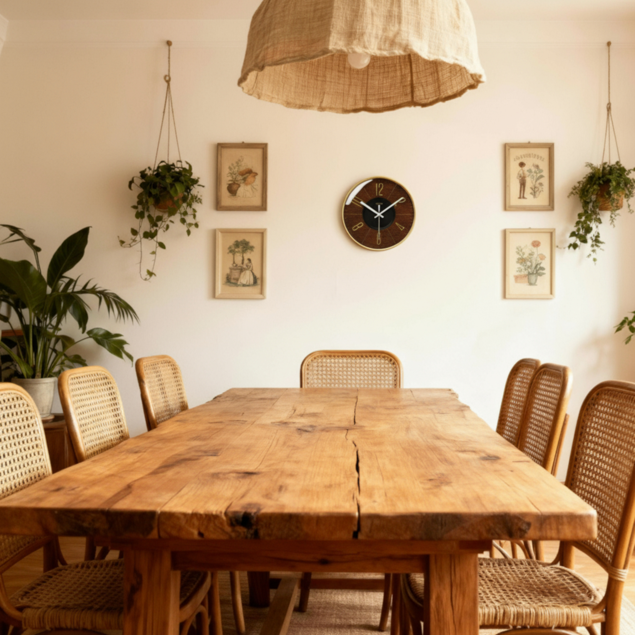 Horloges murales : Horloge Murale Vintage au Design Verre Accessoires De Maison dans de Marche Lino