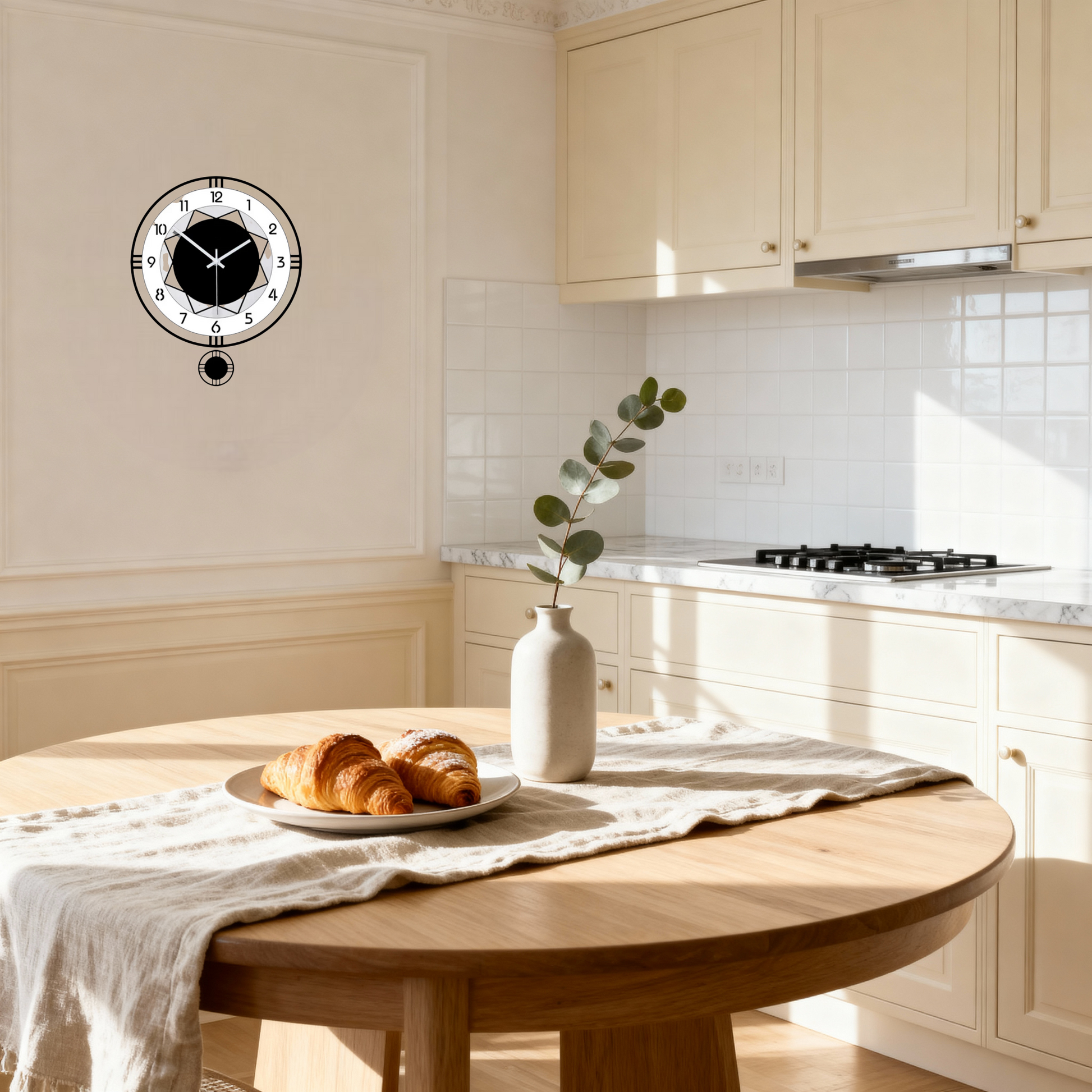 Horloge Murale Design Minimaliste Verre