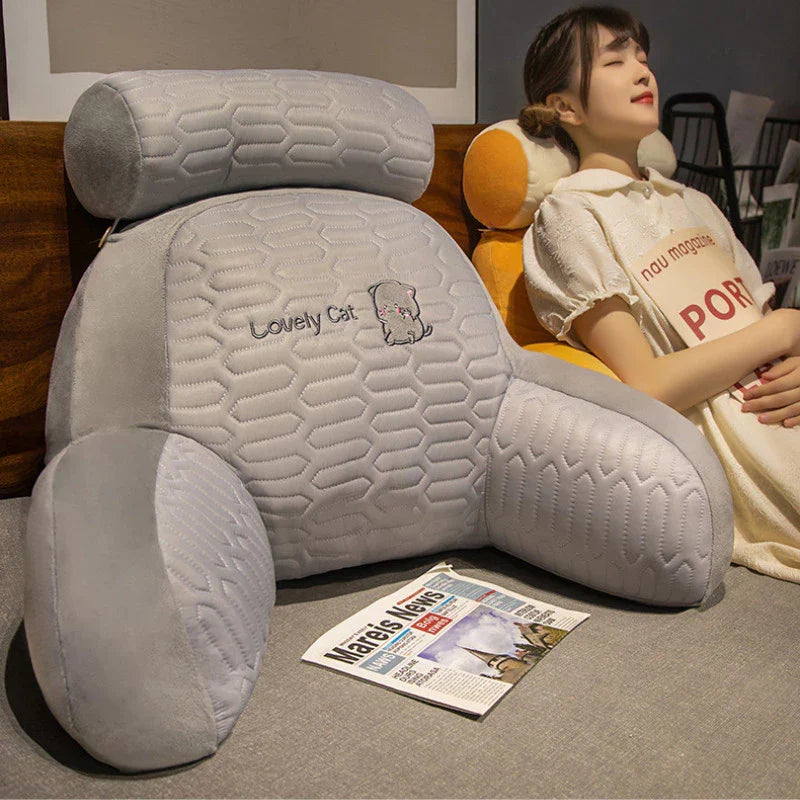 Home & Garden > Home Décor > Cushions & Pillows > Support Cushions > Backrest Pillows : Coussin cale dorsal - Coton respirant, motifs animaux, multi-usage dans de Mivoza