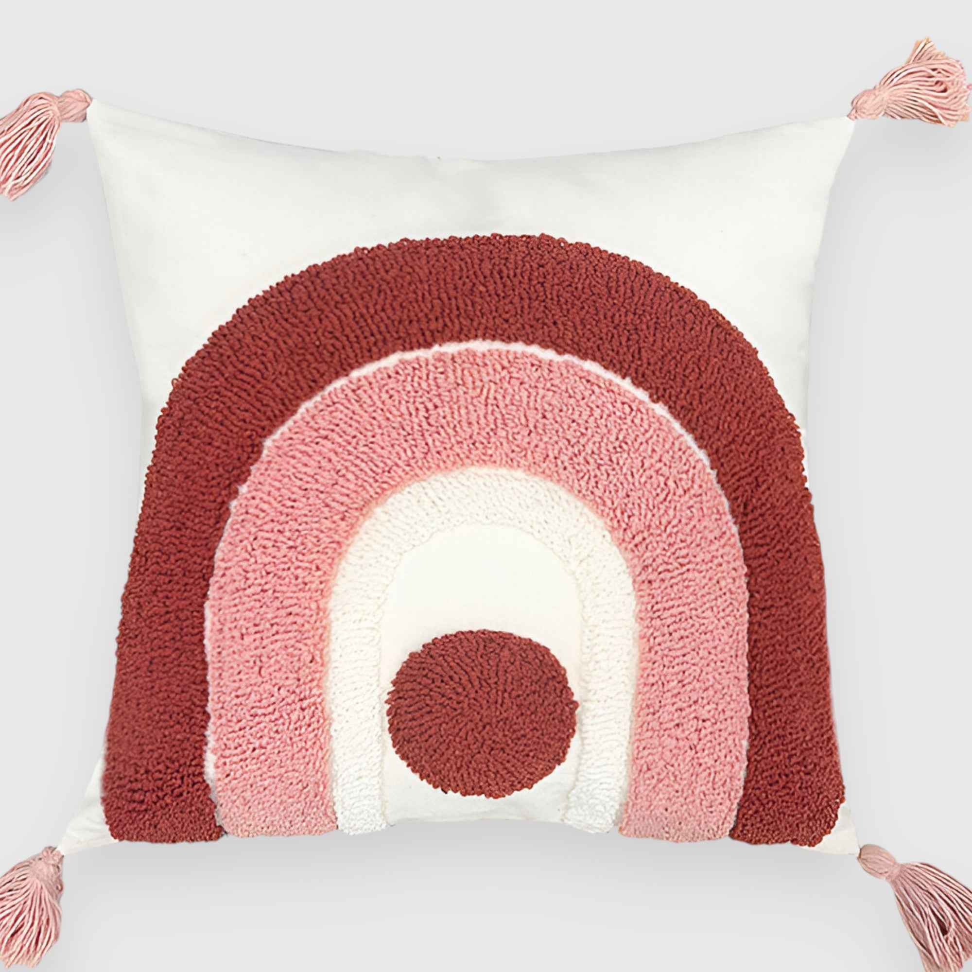 Coussins et Oreillers : Coussin Décoratif Rose Velours Capitonné dans 05 45x45cm de Marche Lino