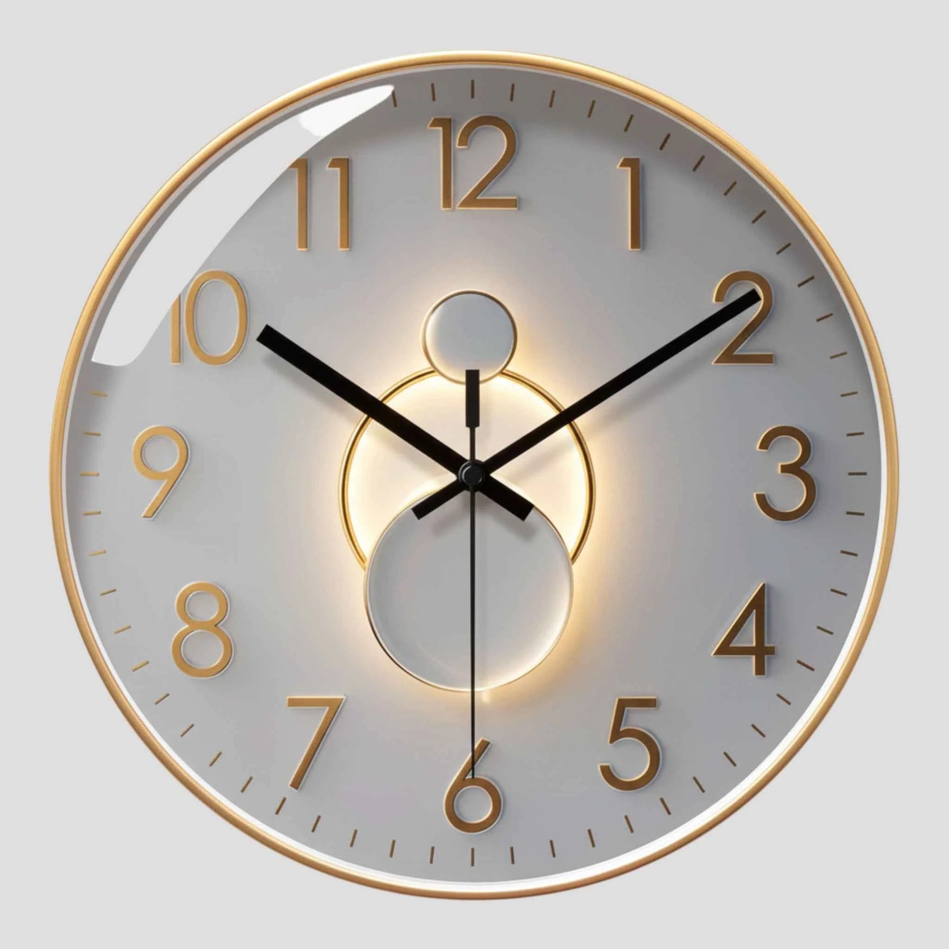 Horloge murale à quartz – Design décoratif moderne, 12 pouces