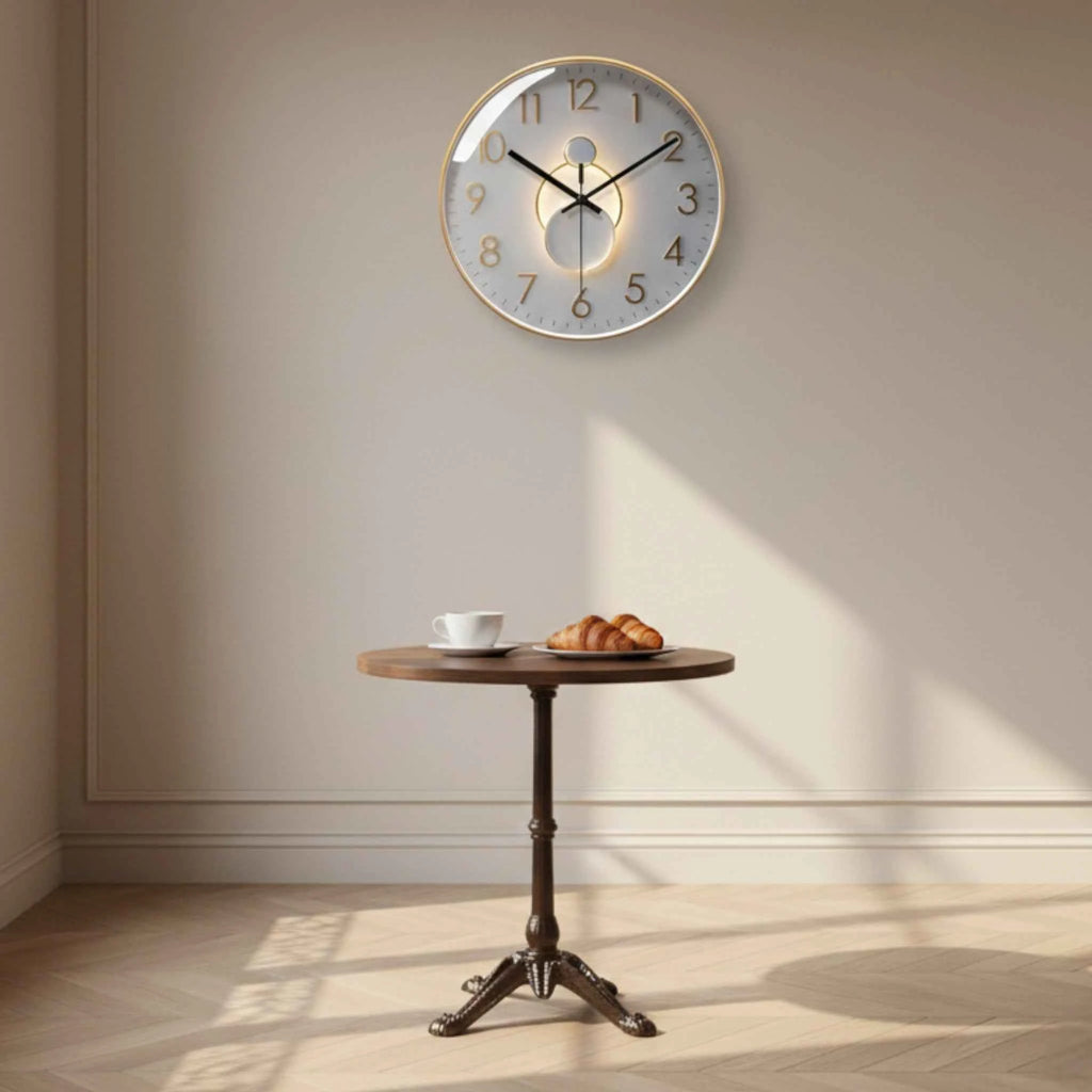 Horloge murale à quartz – Design décoratif moderne, 12 pouces