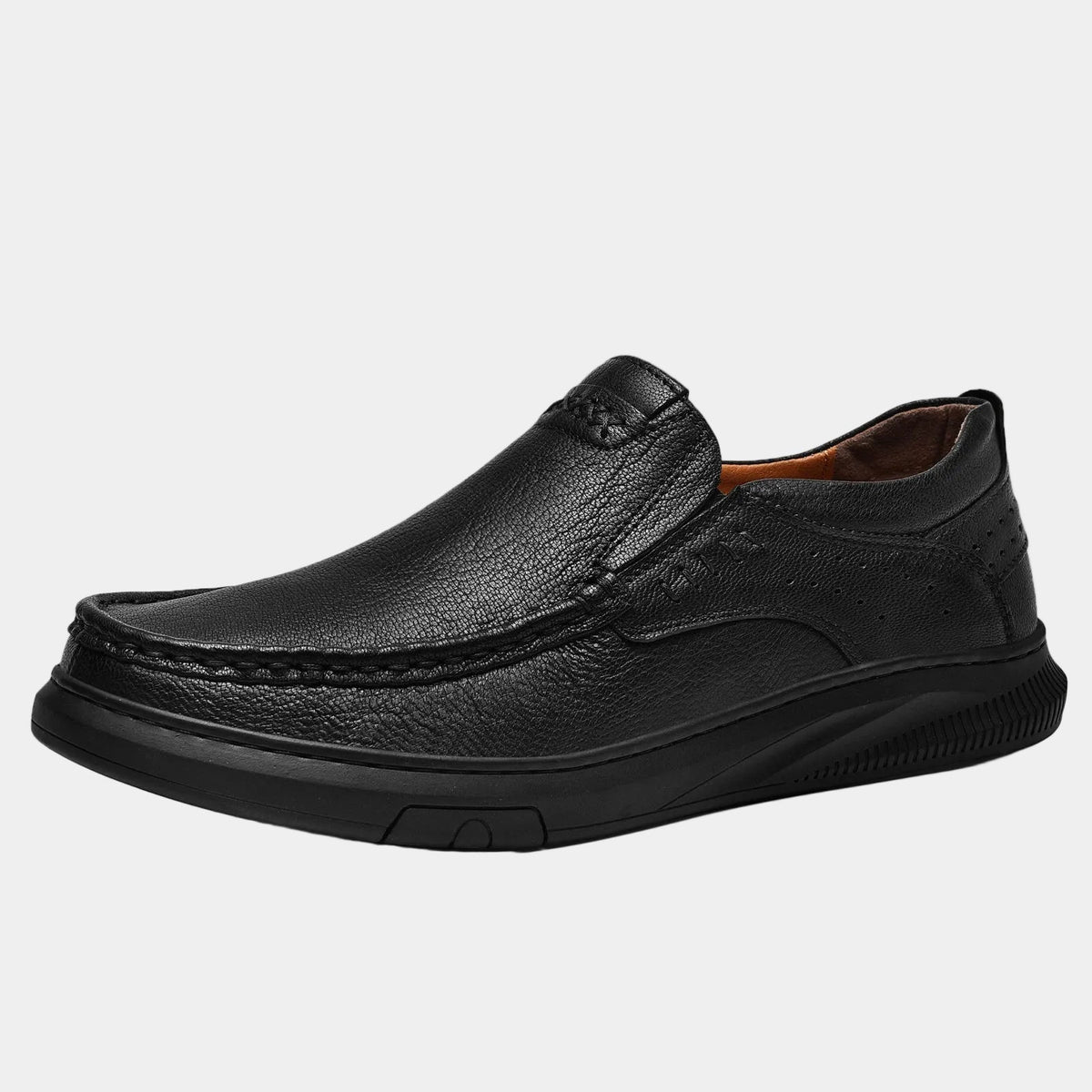 Mocassins : Chaussures homme slip-on dans Noir de Marche Lino