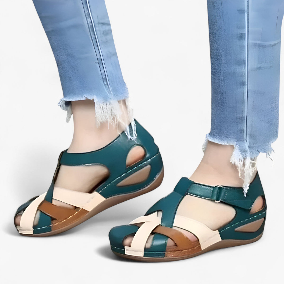 Sandals : Aeren | Sandales estivales pour femmes - Confort et maintien aérien dans Bleu de Concept Odense