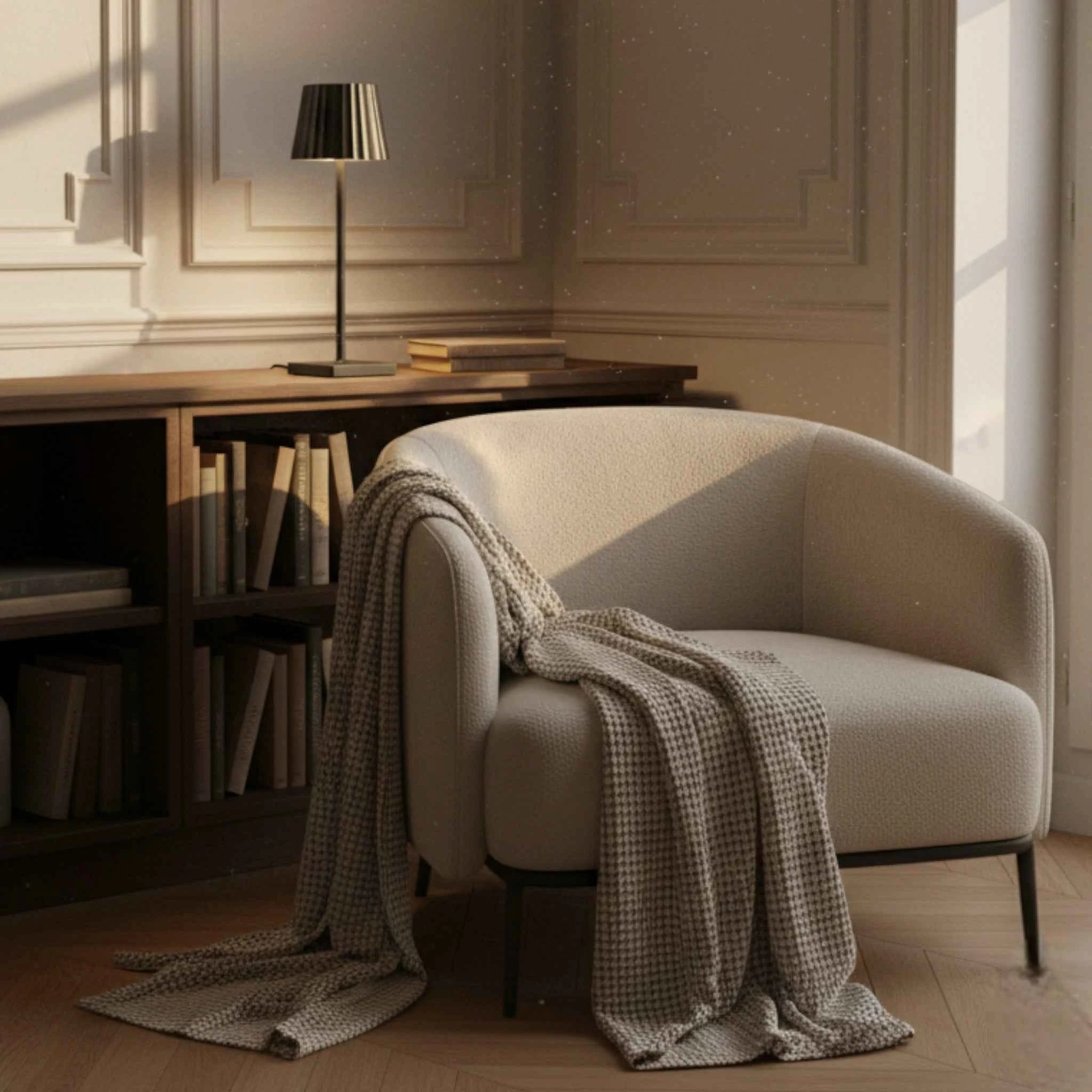 Éclairage : Lampe de Table LED Sans Fil avec Batterie Rechargeable et Commande Tactile Aluminium dans de Marche Lino
