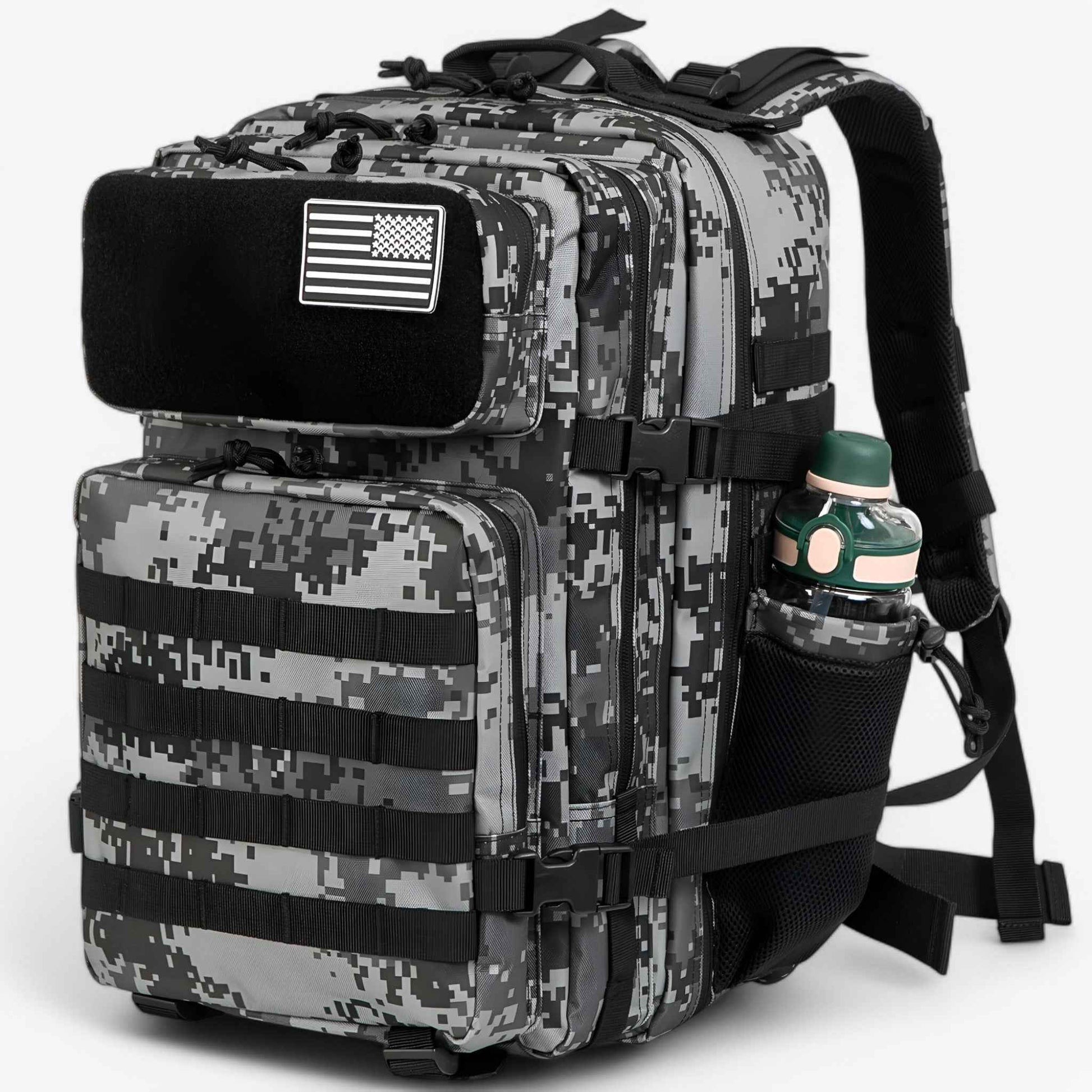 Sac à dos Tactique Militaire 40L Imperméable - Robuste, Multi-poches pour Outdoor, Trekking et Survie