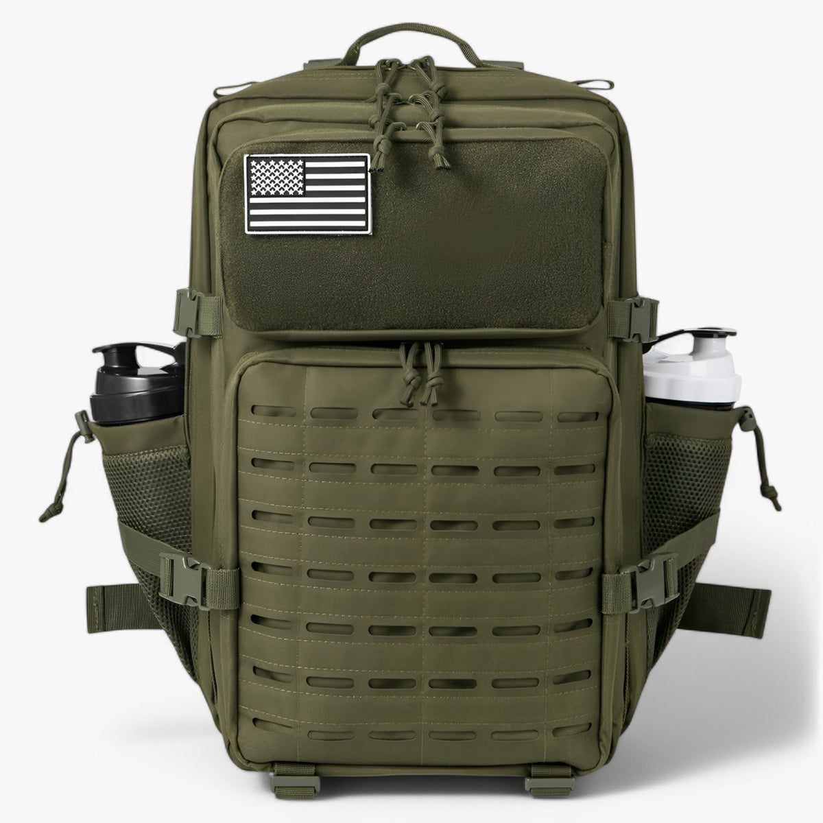 Bags : Sac à dos Tactique Militaire 40L Imperméable - Robuste, Multi-poches pour Outdoor, Trekking et Survie dans 2.0 Vert de Marche Lino