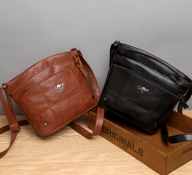 Toli™ - Vintage leren schoudertas