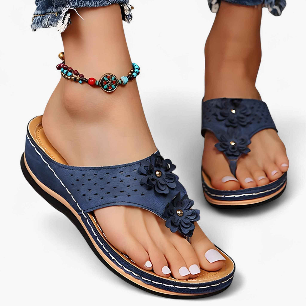 Sandals : Sandales Femme Élégantes en Cuir Véritable : Confortables, Légères et Respirantes pour l'Été dans de Marche Lino