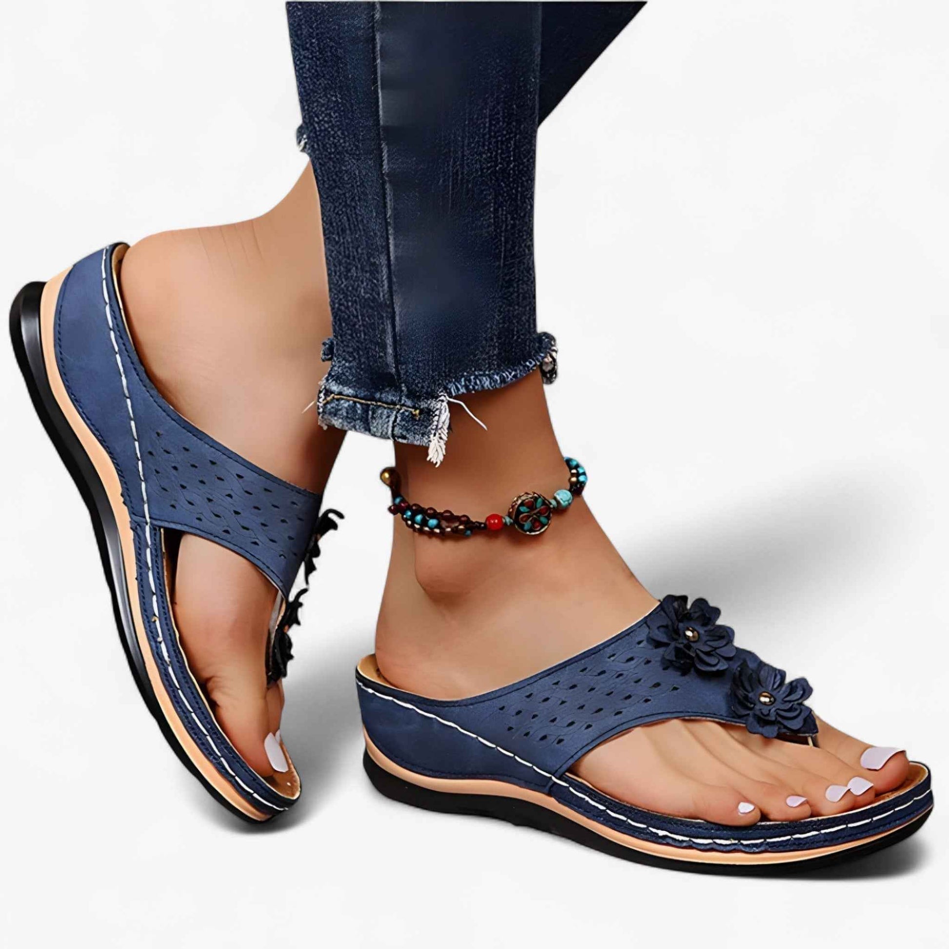 Sandals : Sandales Femme Élégantes en Cuir Véritable : Confortables, Légères et Respirantes pour l'Été dans de Marche Lino