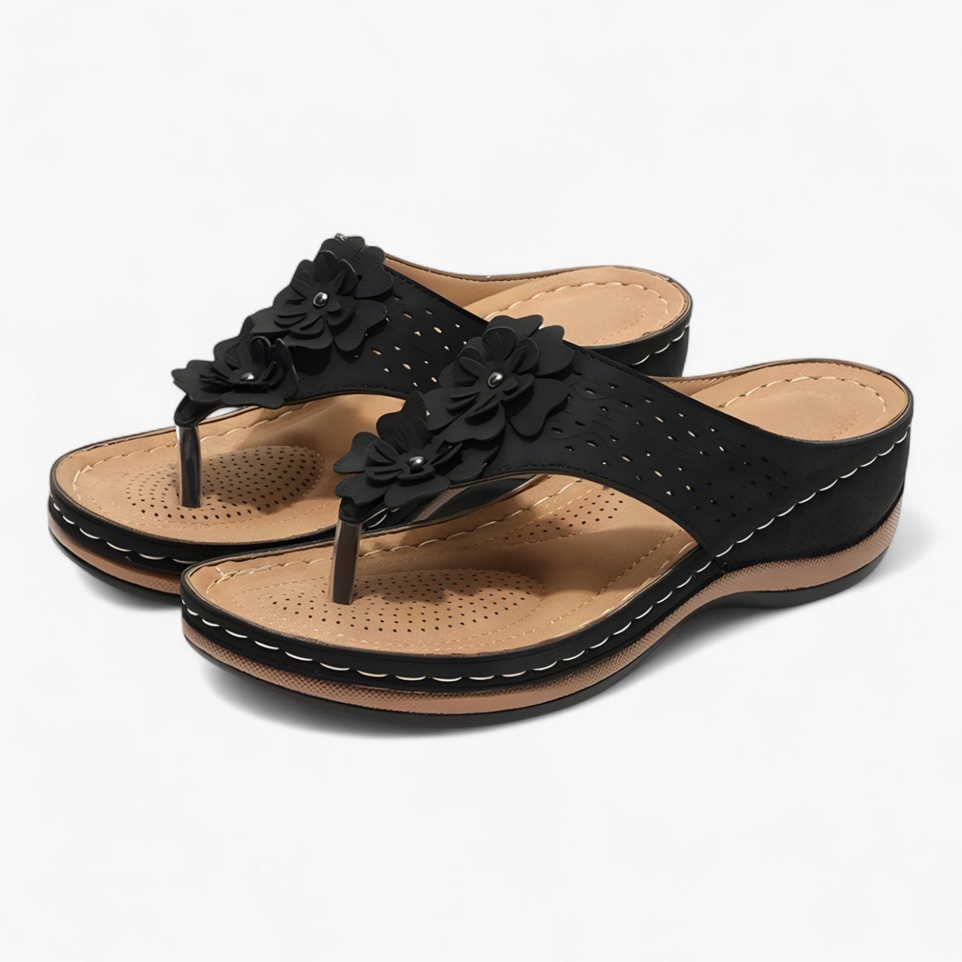 Sandals : Sandales Femme Élégantes en Cuir Véritable : Confortables, Légères et Respirantes pour l'Été dans Néron de Marche Lino