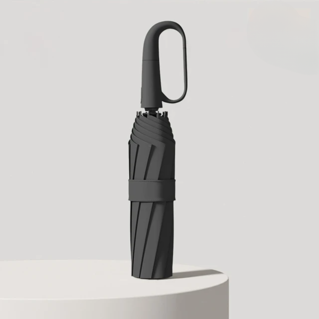 Umbrella : Parapluie Anti-Tempête Coupe-Vent dans Noir de Marche Lino