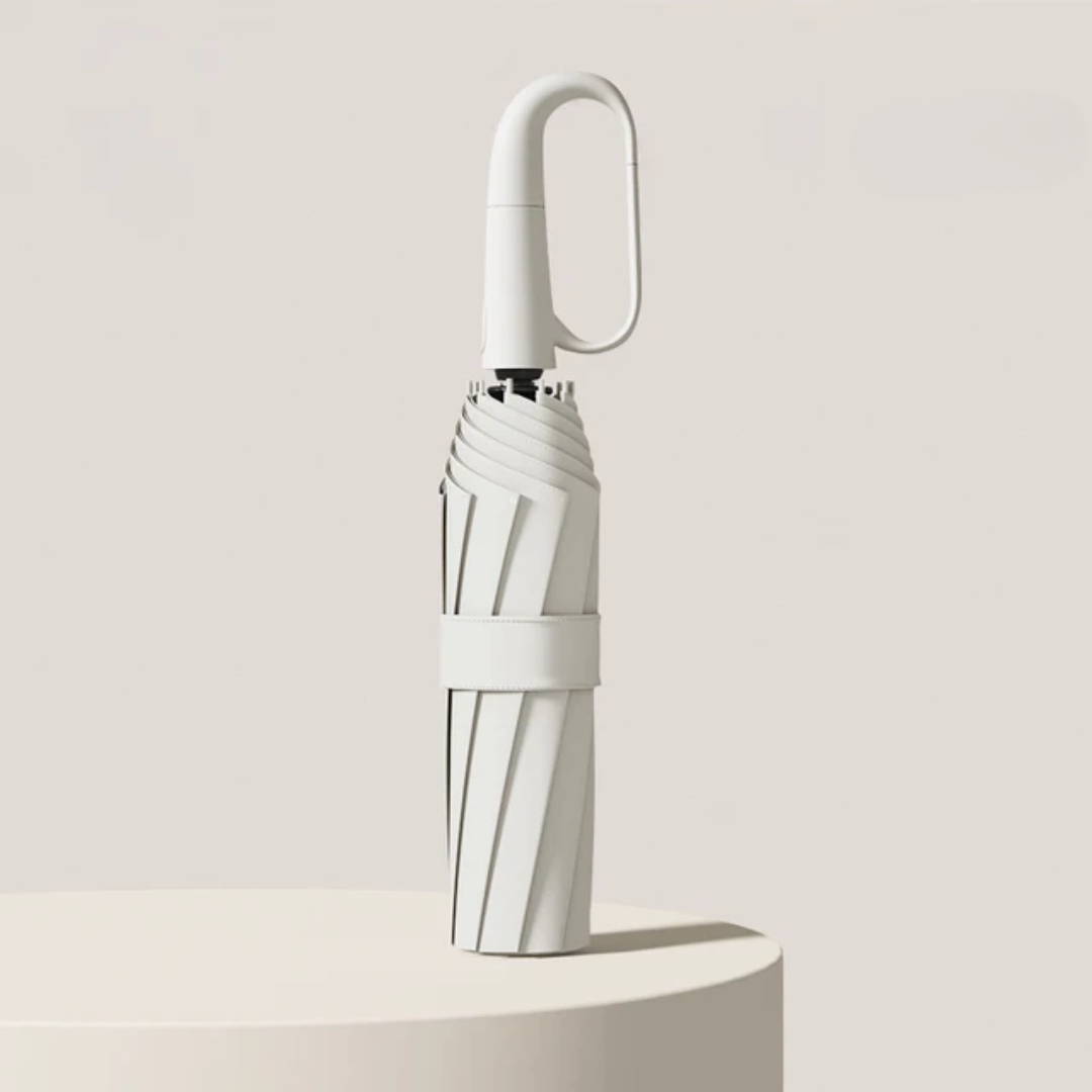 Umbrella : Parapluie Anti-Tempête Coupe-Vent dans Blanc de Marche Lino