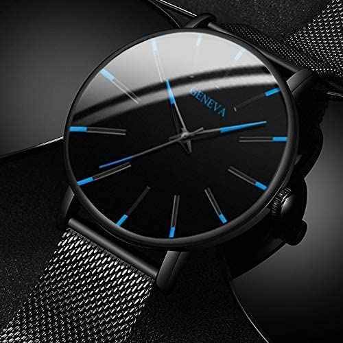 GENEVA | Montre d'affaires ultra-mince pour hommes – sobre, professionnelle et légère