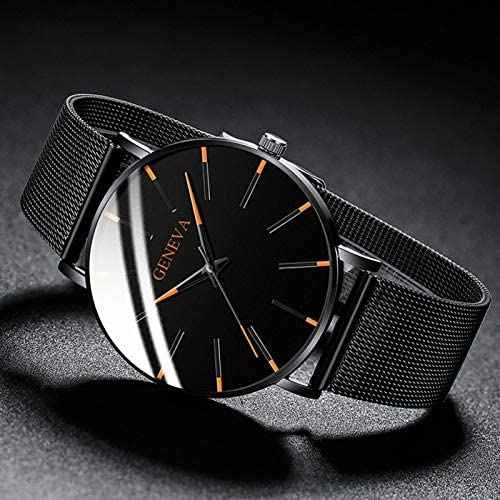 GENEVA | Montre d'affaires ultra-mince pour hommes – sobre, professionnelle et légère