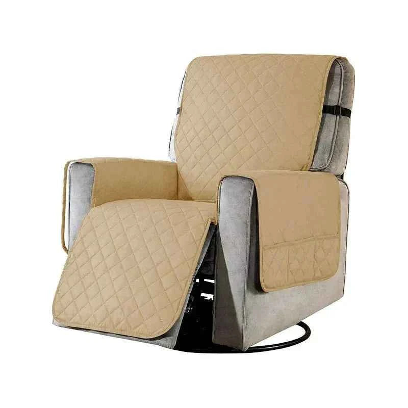 Recliner Cover : Housses universelles douces pour fauteuil Lin dans Beige de Marche Lino