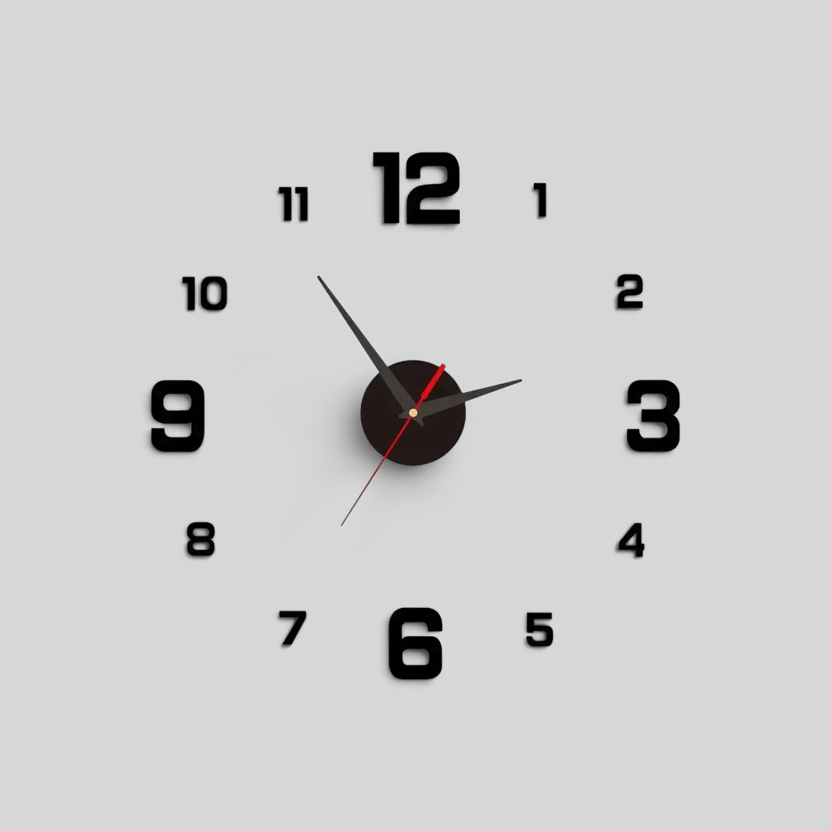 Horloge murale silencieuse ronde - Design épuré 30 cm