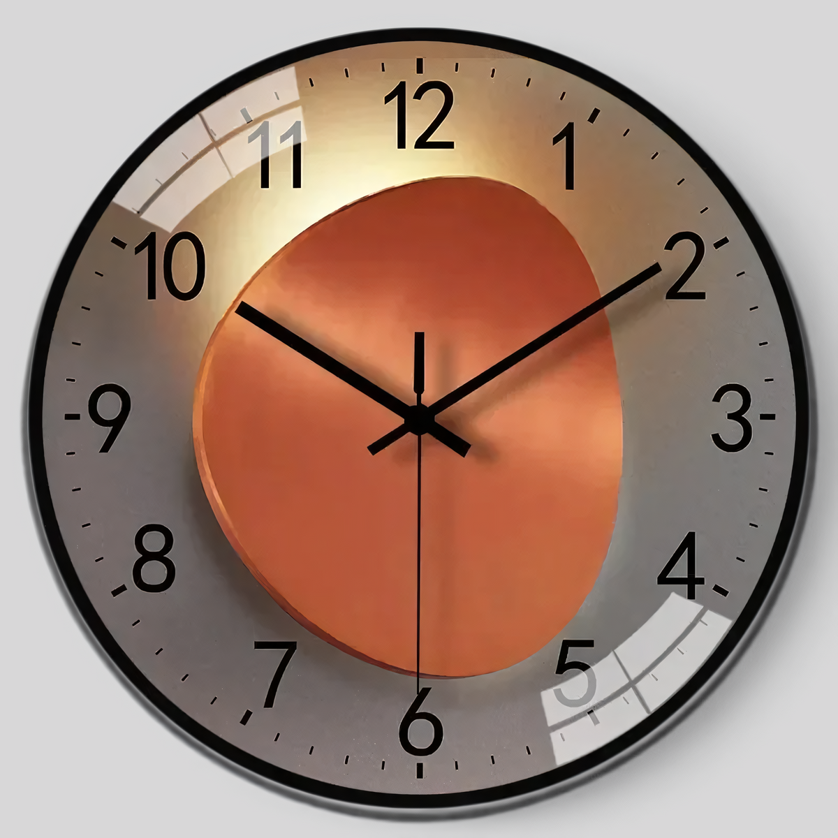 Horloge murale silencieuse ronde - Design épuré 30 cm