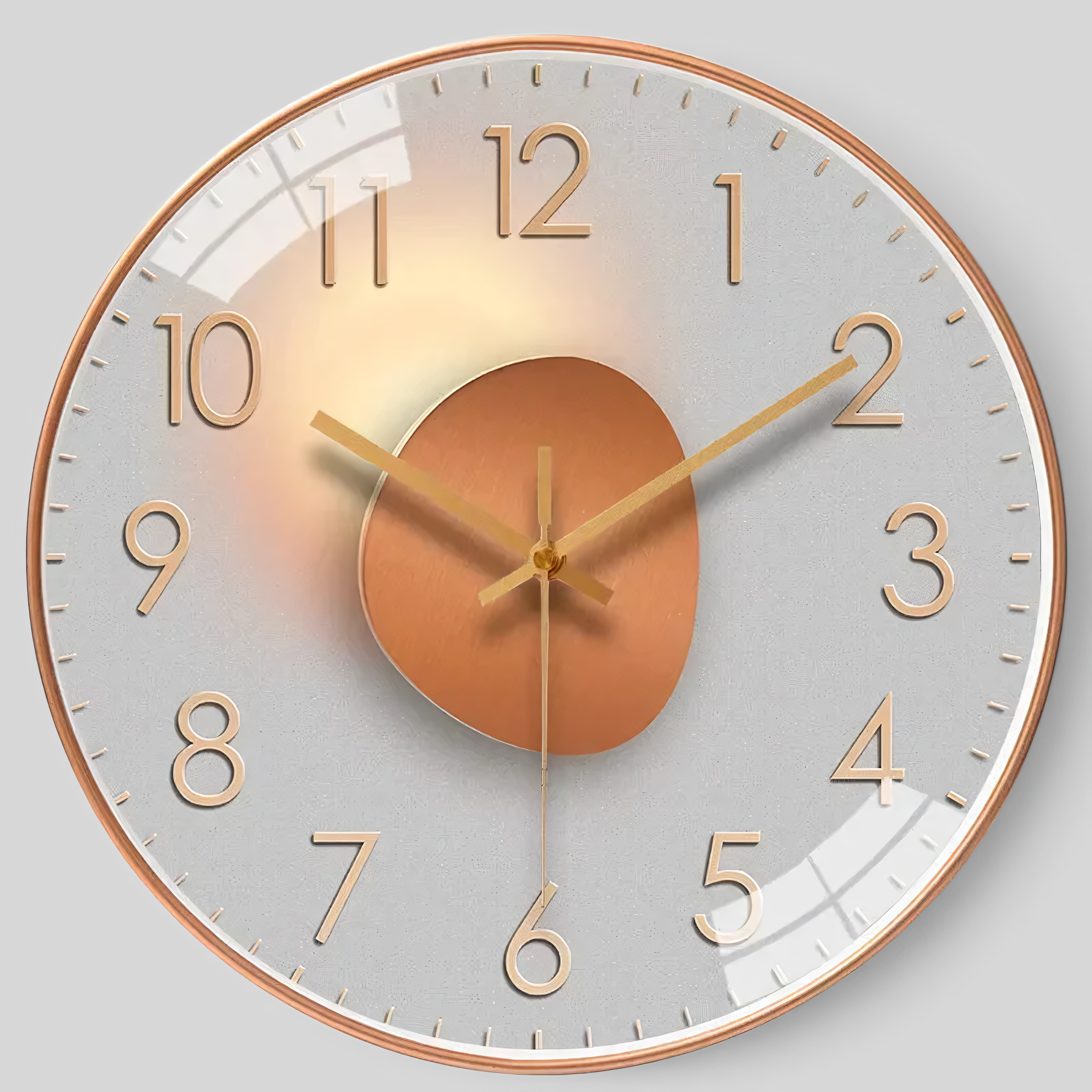 Horloge murale silencieuse ronde - Design épuré 30 cm
