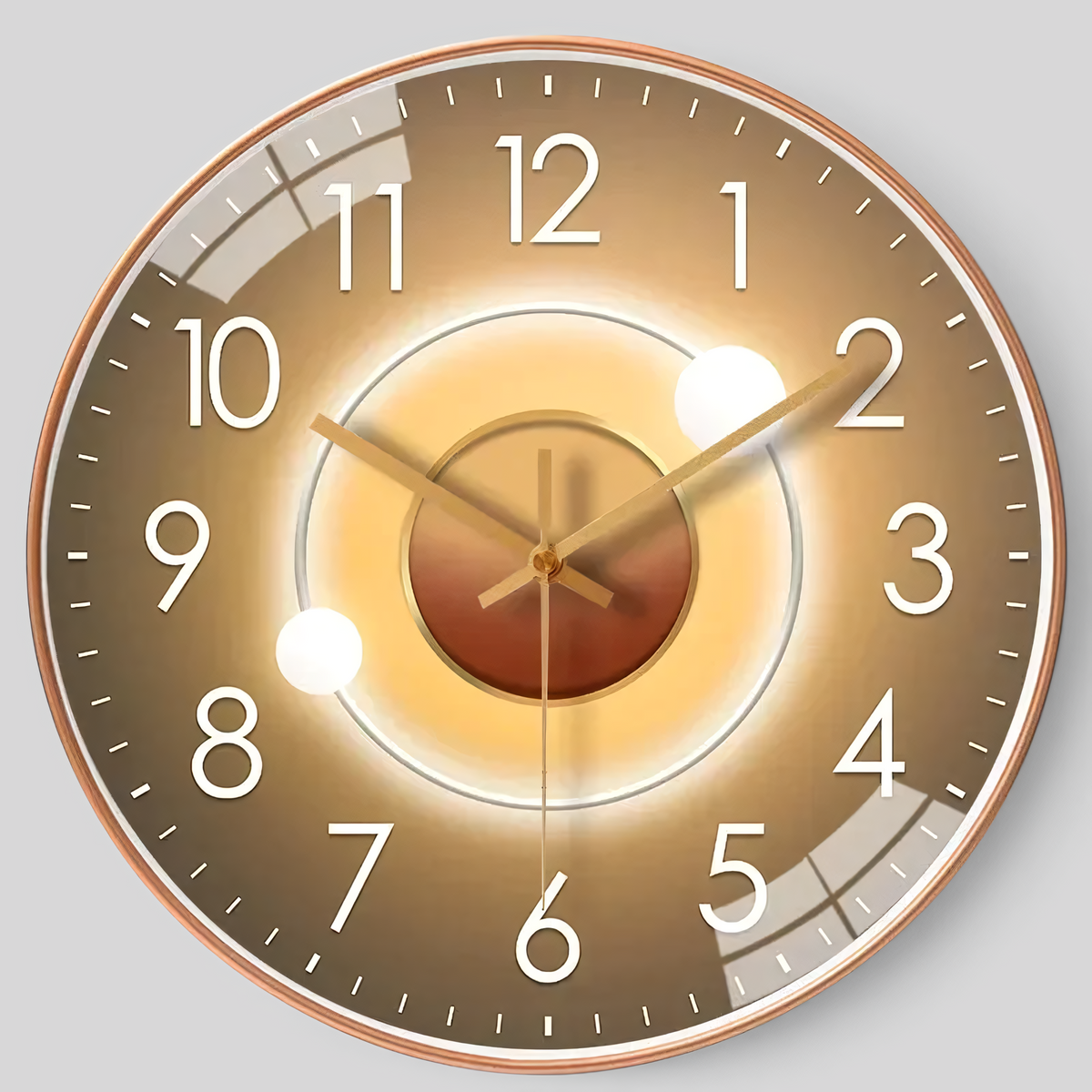 Horloge murale silencieuse ronde - Design épuré 30 cm