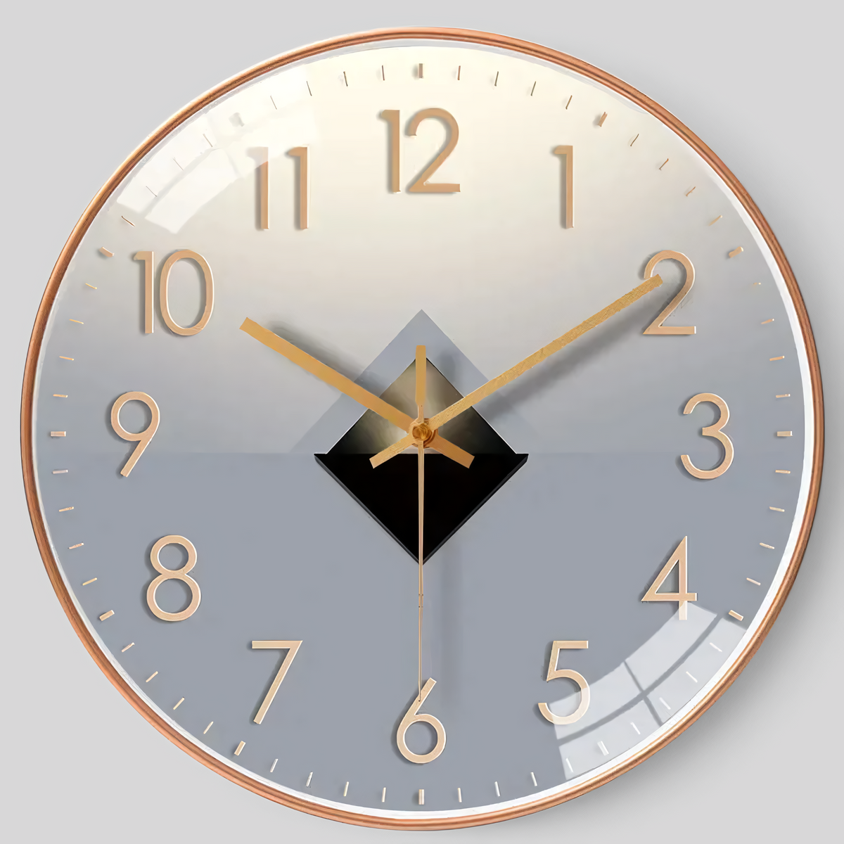 Horloge murale silencieuse ronde - Design épuré 30 cm