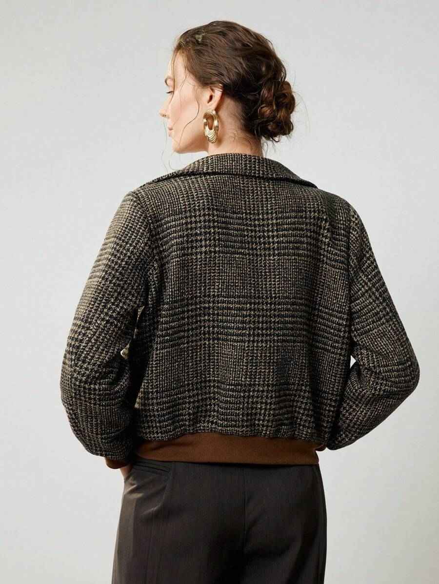 Tweed Jacket : Veste courte en tweed Blythe - Chic sans effort dans de Marche Lino