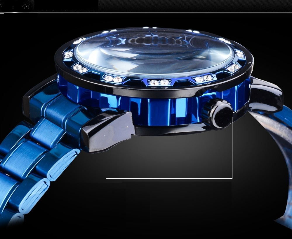 Montre Homme Acier Doré - Montre-bracelet Quartz Luxe avec Bracelet en Acier Réglable
