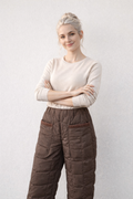 Pantalon Femme Chaud en Duvet Noir Confort Leggings
