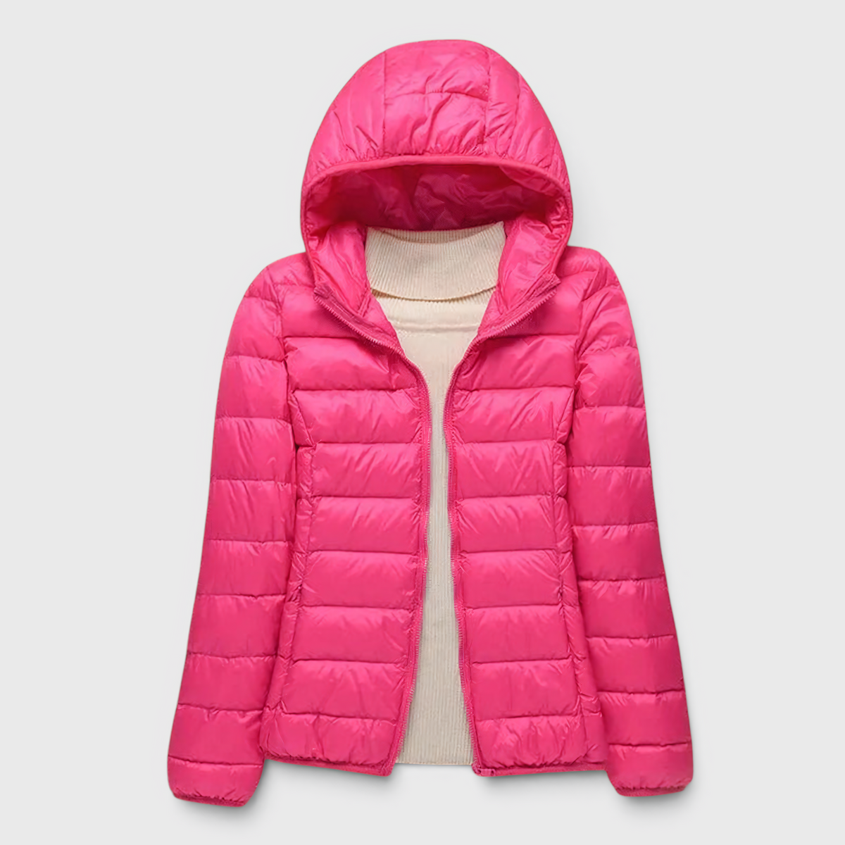 Doudoune Matelassée à Capuche pour Femme