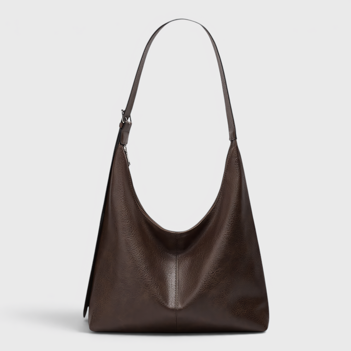 Handbag : Sac Femme Intemporel pour Toute Occasion dans Marron Foncé de Marche Lino